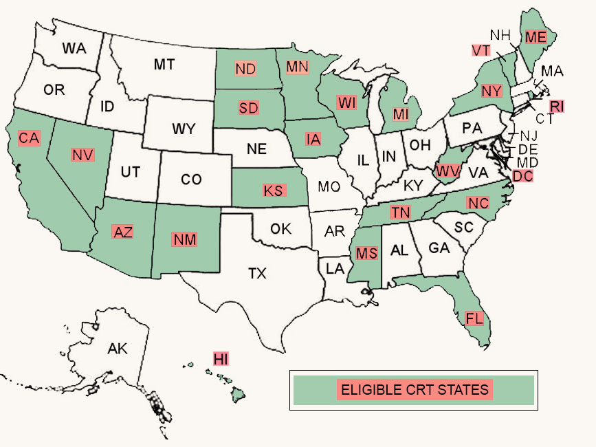 CRT-map